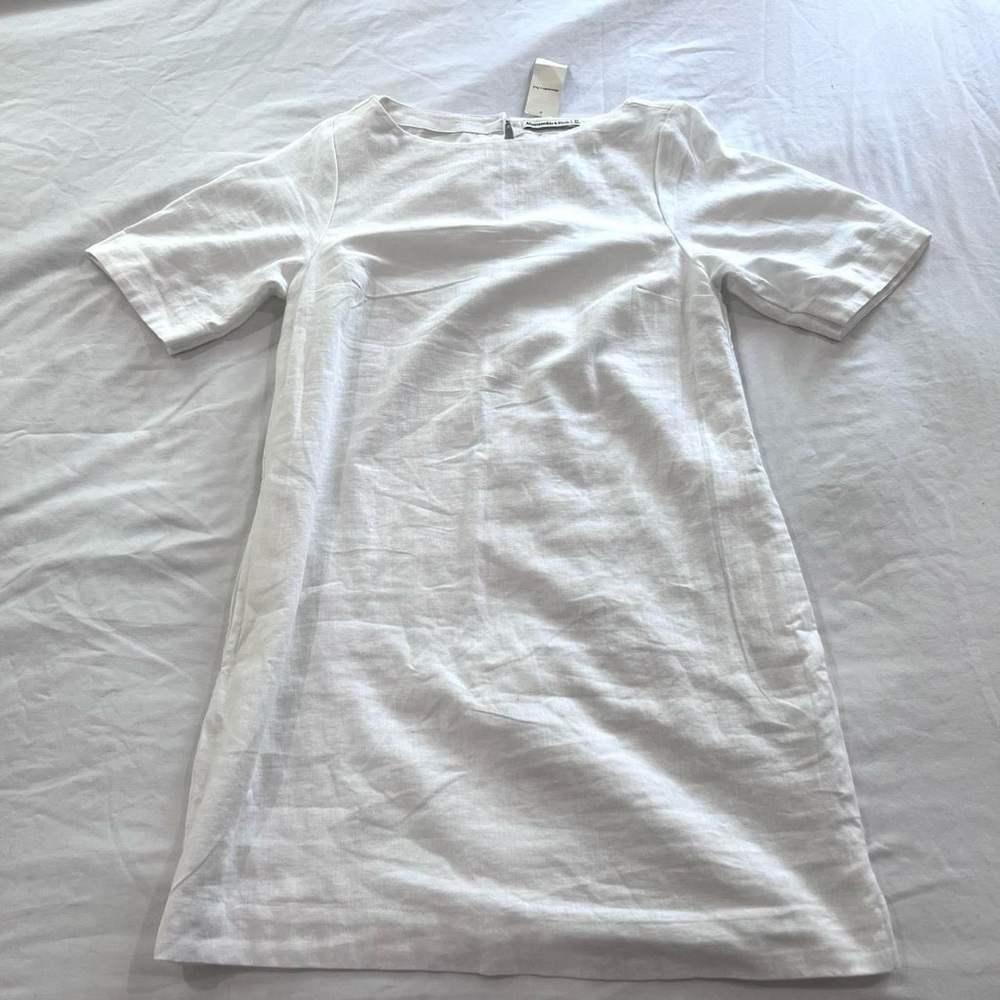 Abercrombie & Fitch White Textured Top